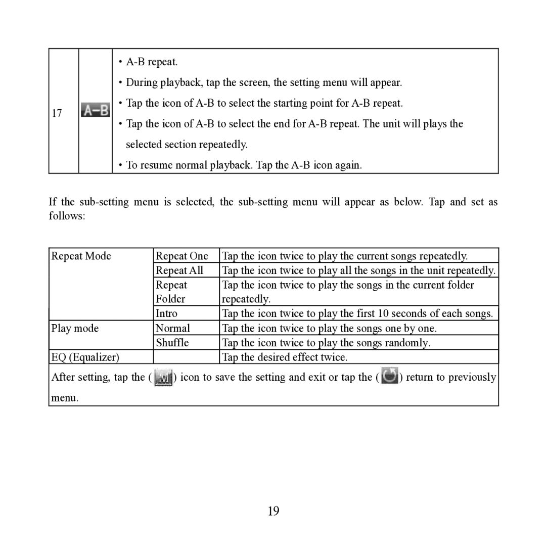 Craig CMP621F manual Menu 