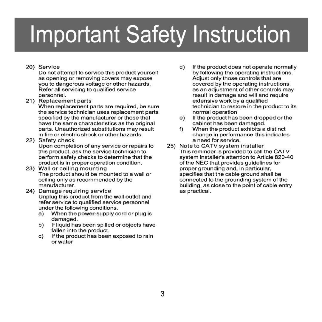 Craig CMP622E manual 