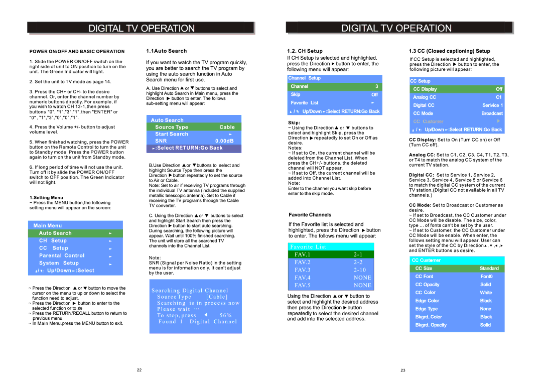 Craig CTV1703 manual 