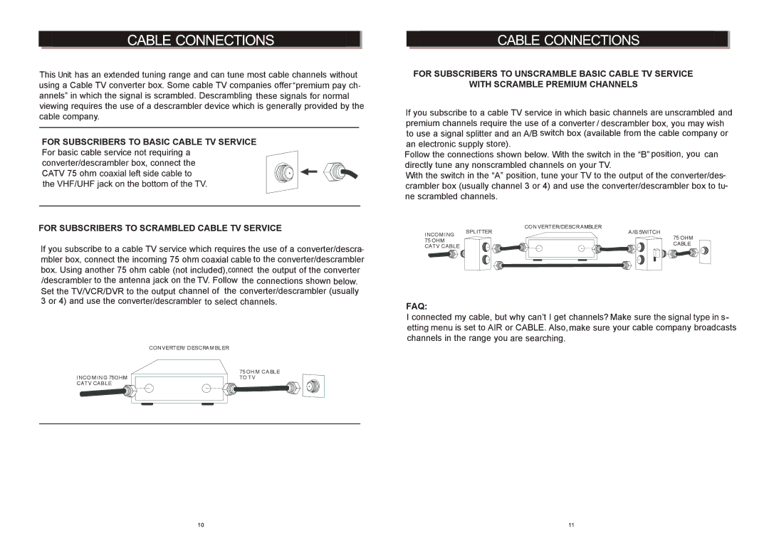 Craig CTV1703 manual 