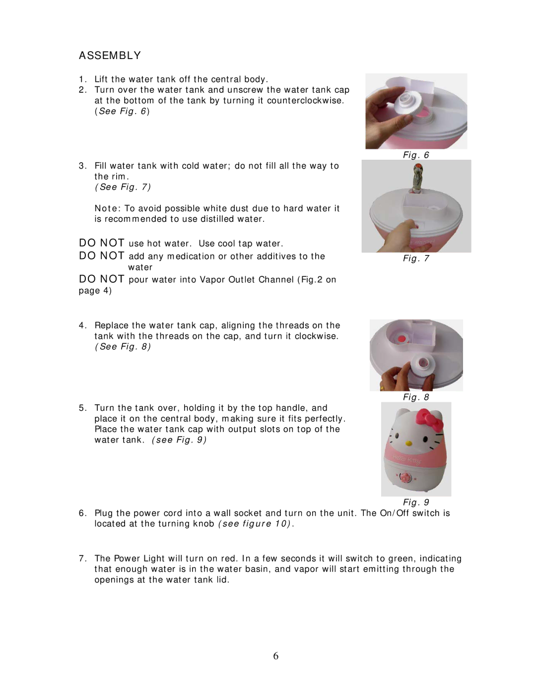 Crane EE-4109 manual Assembly, See Fig 