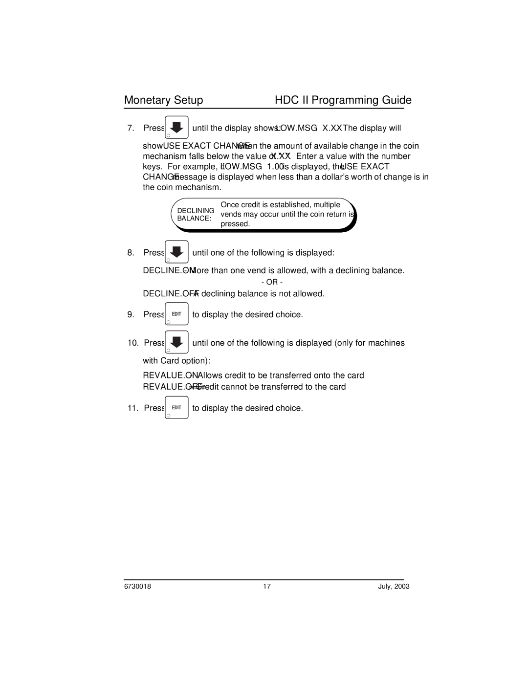 Crane Merchandising Systems 675, 677, 673 manual Ffn 