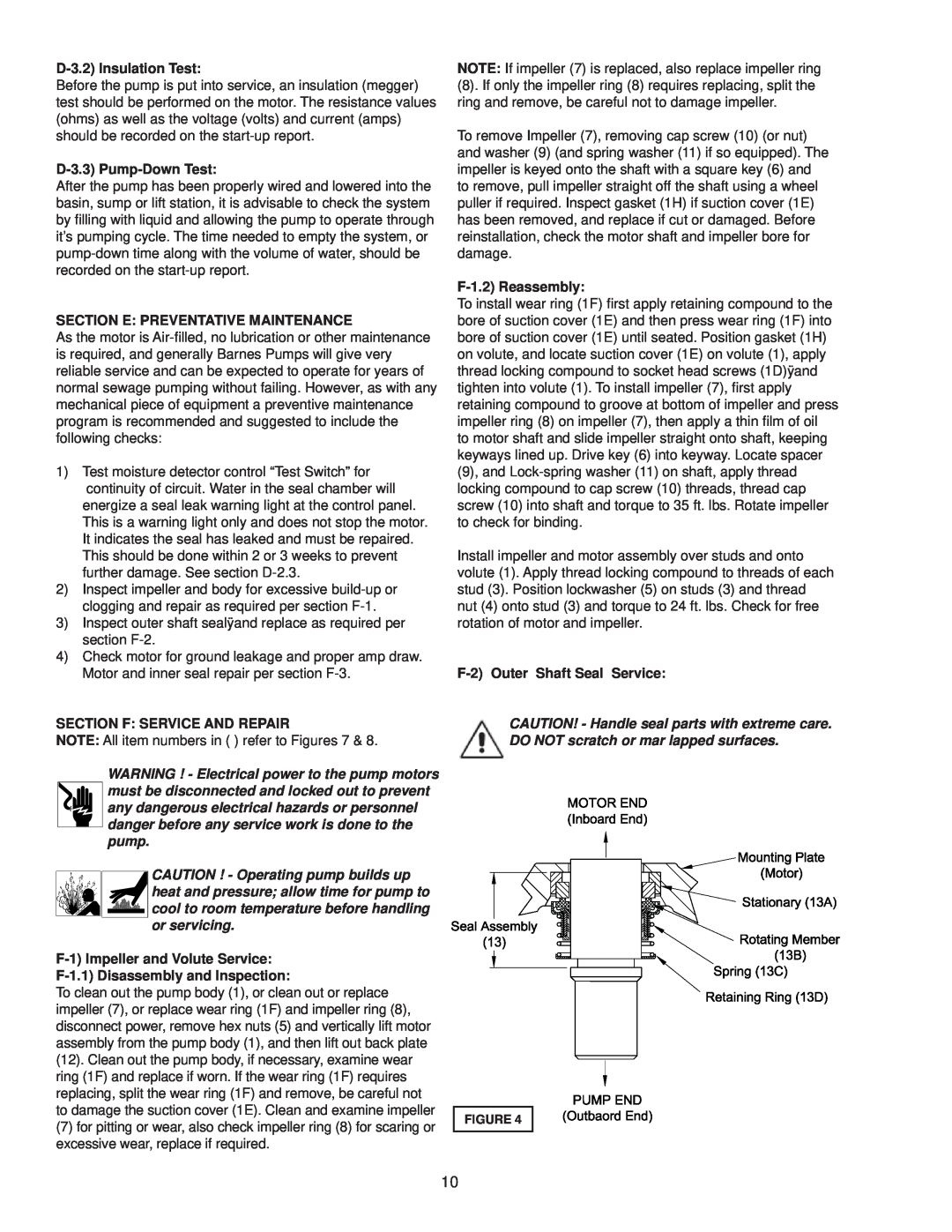 Crane Plumbing 8XSE-HA operation manual CAUTION ! - Operating pump builds up 