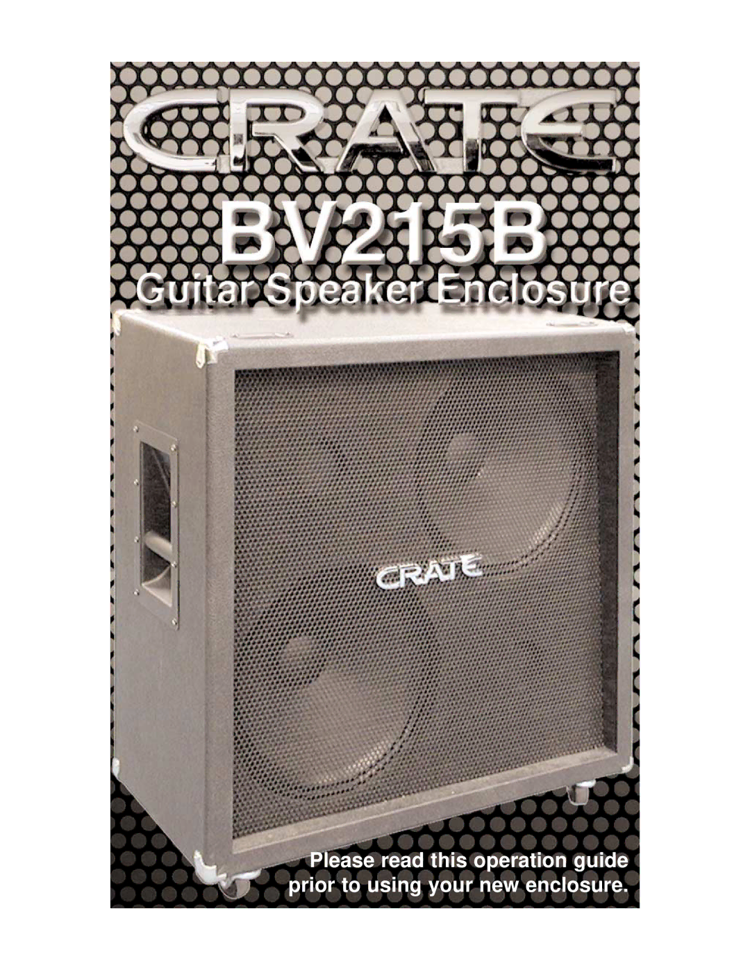 Crate Amplifiers BV215B manual 