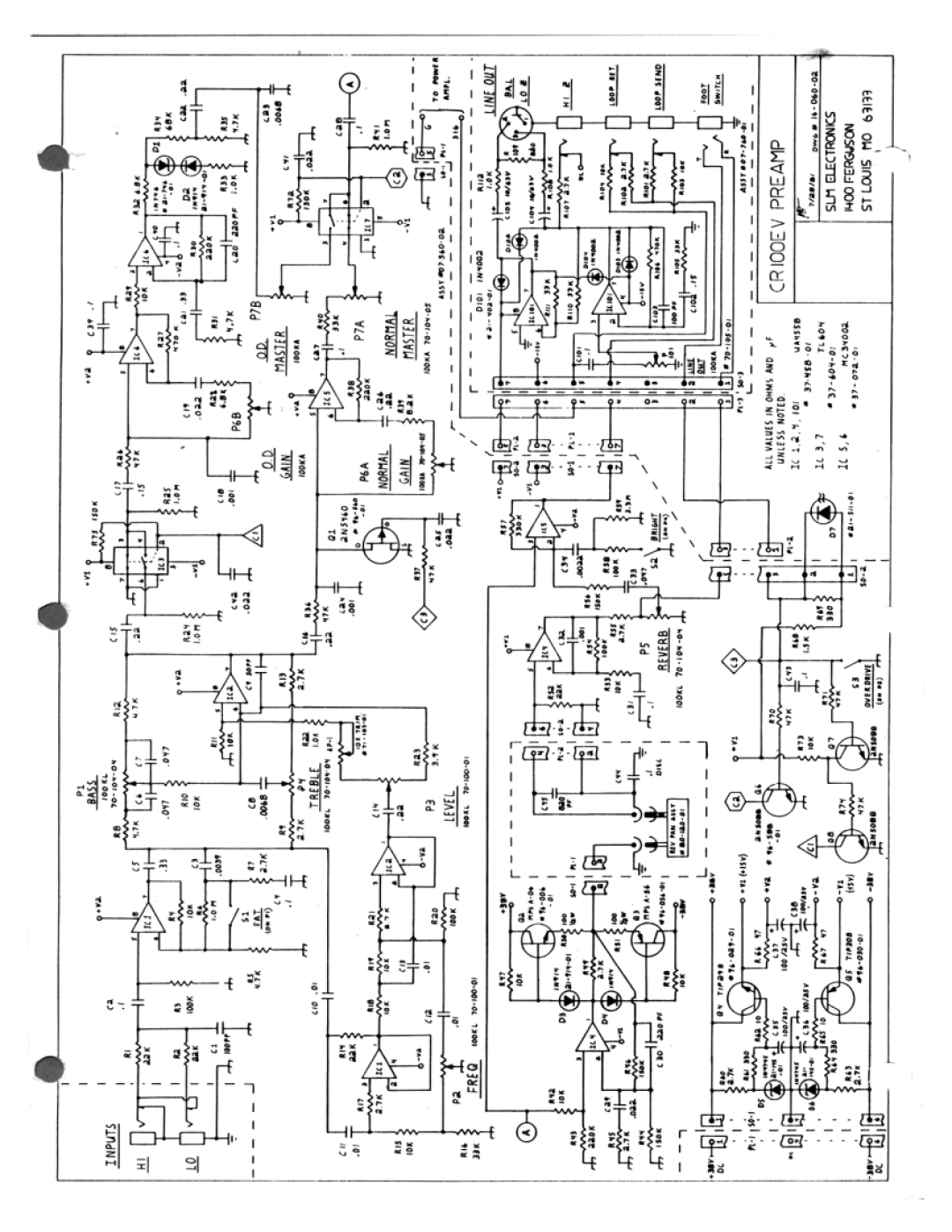 Crate Amplifiers CR-100EV manual 