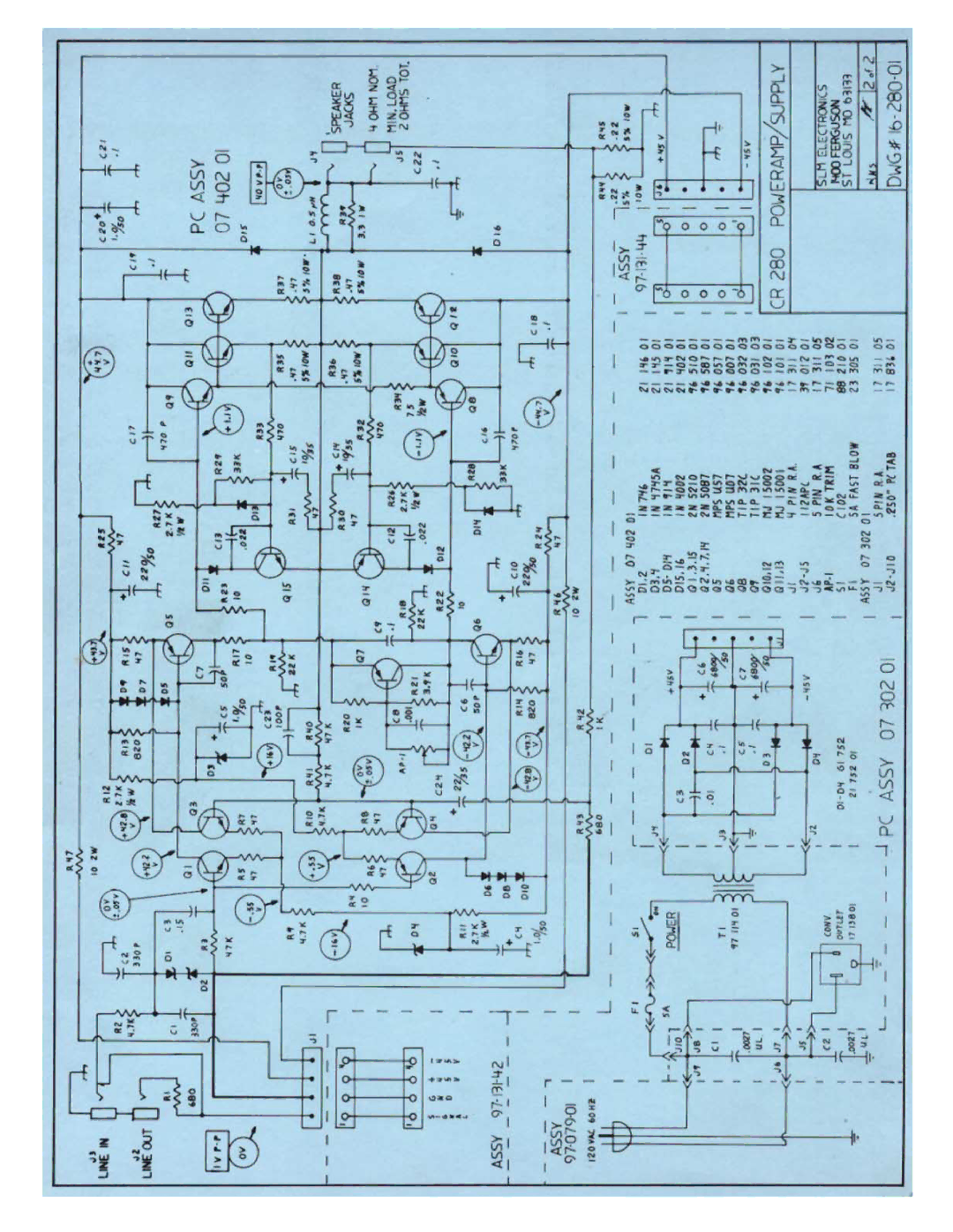 Crate Amplifiers CR-280 manual 