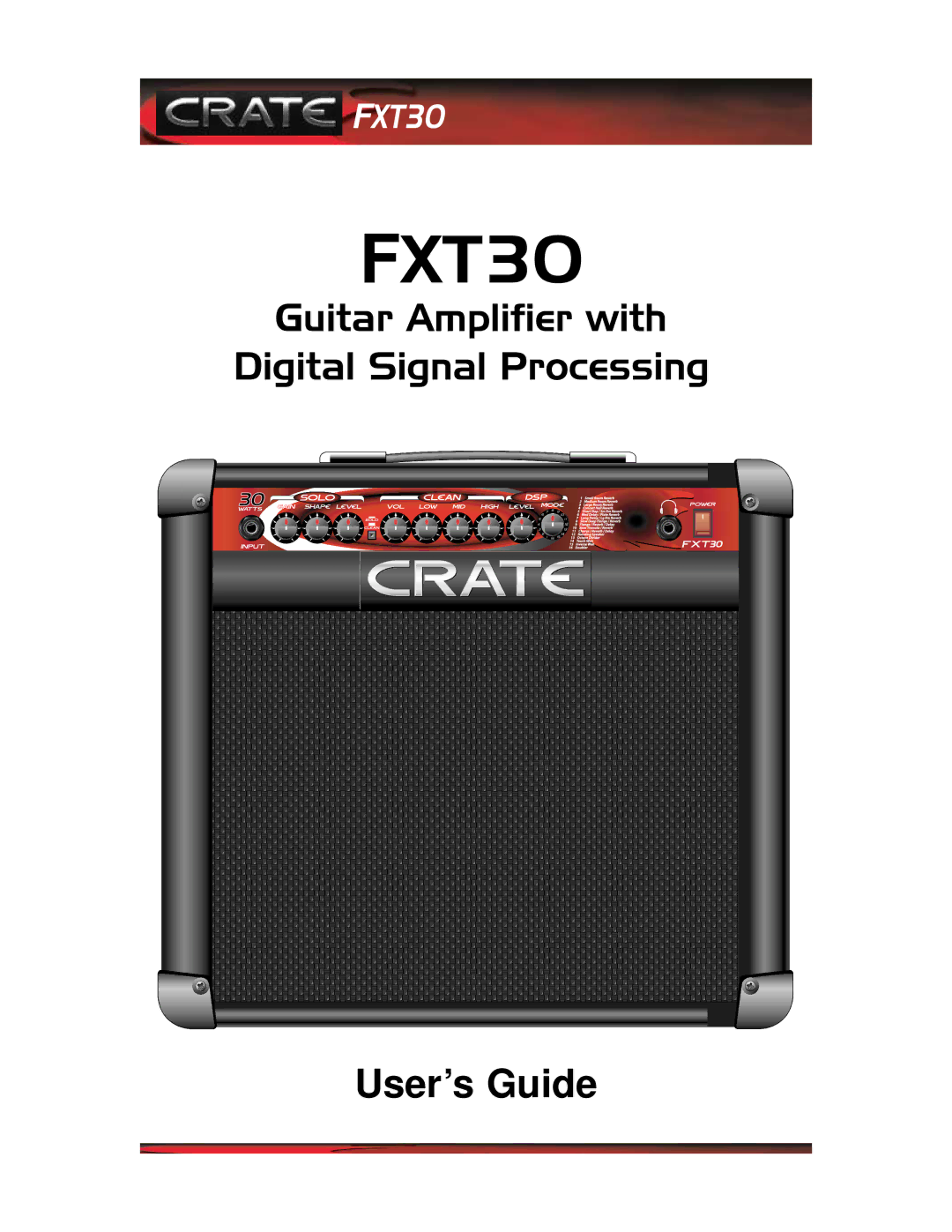 Crate Amplifiers FXT30 manual 