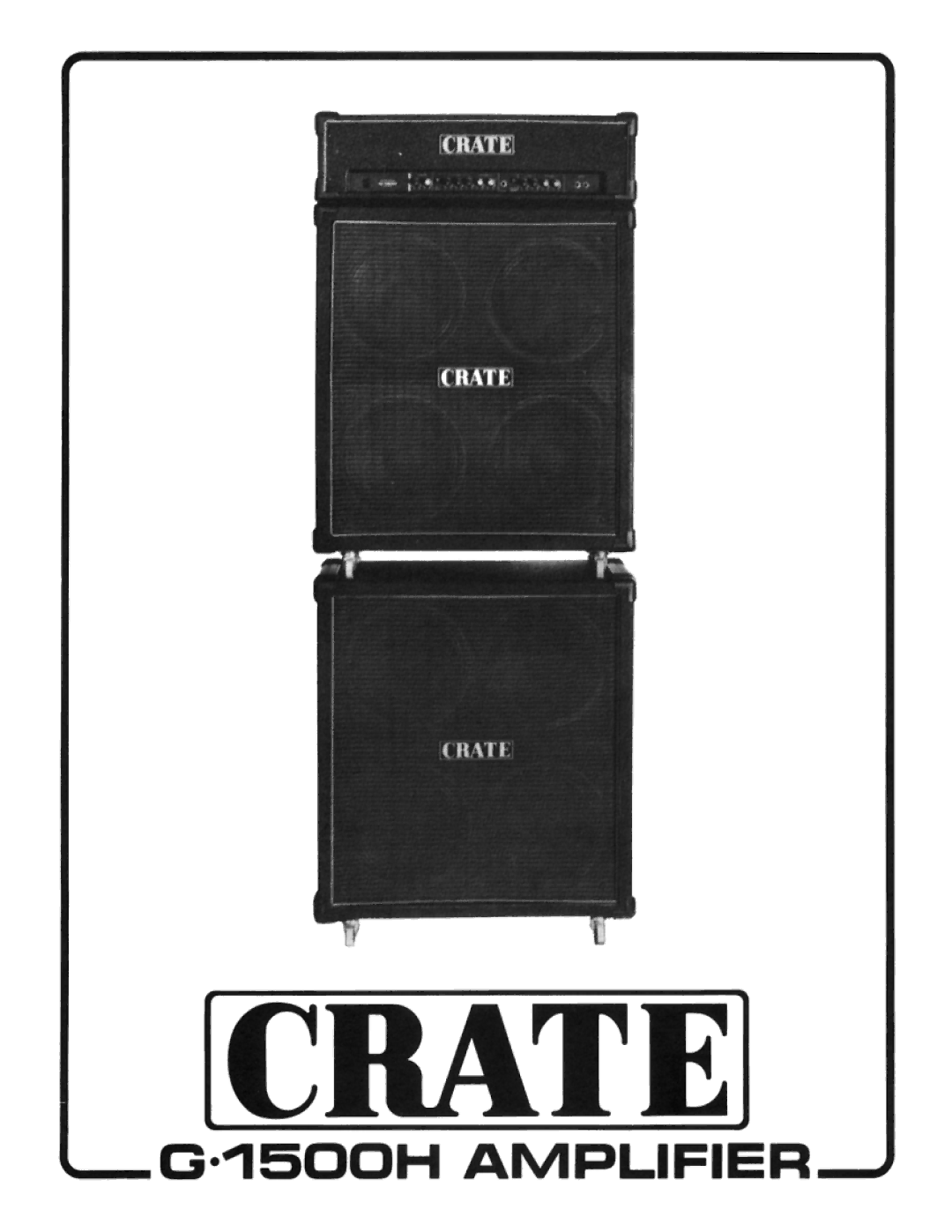 Crate Amplifiers G1500 manual 