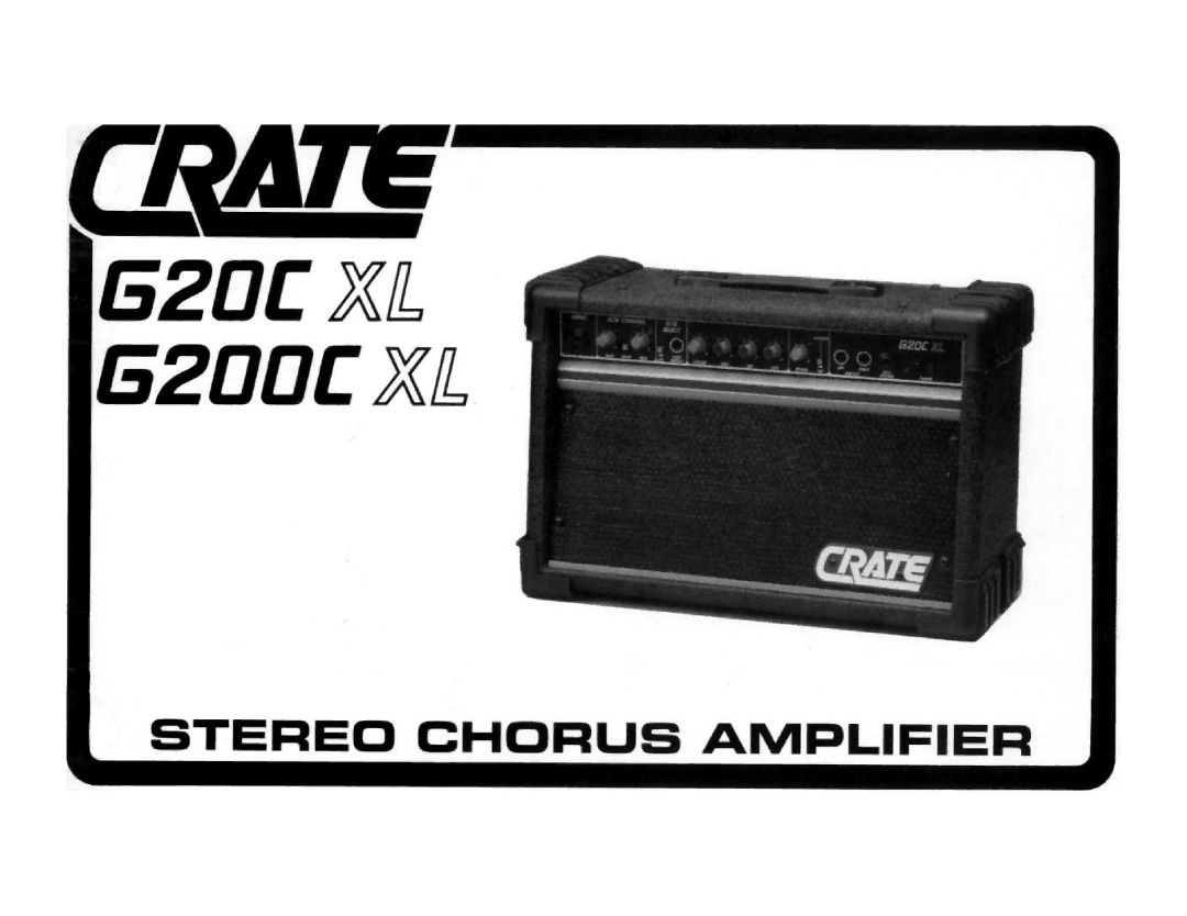 Crate Amplifiers G20CXL, G200CXL manual 