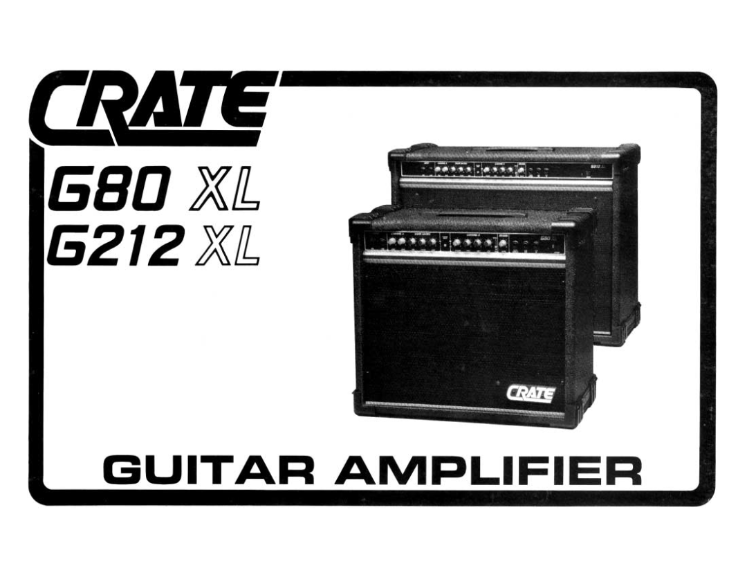 Crate Amplifiers G212XL manual 