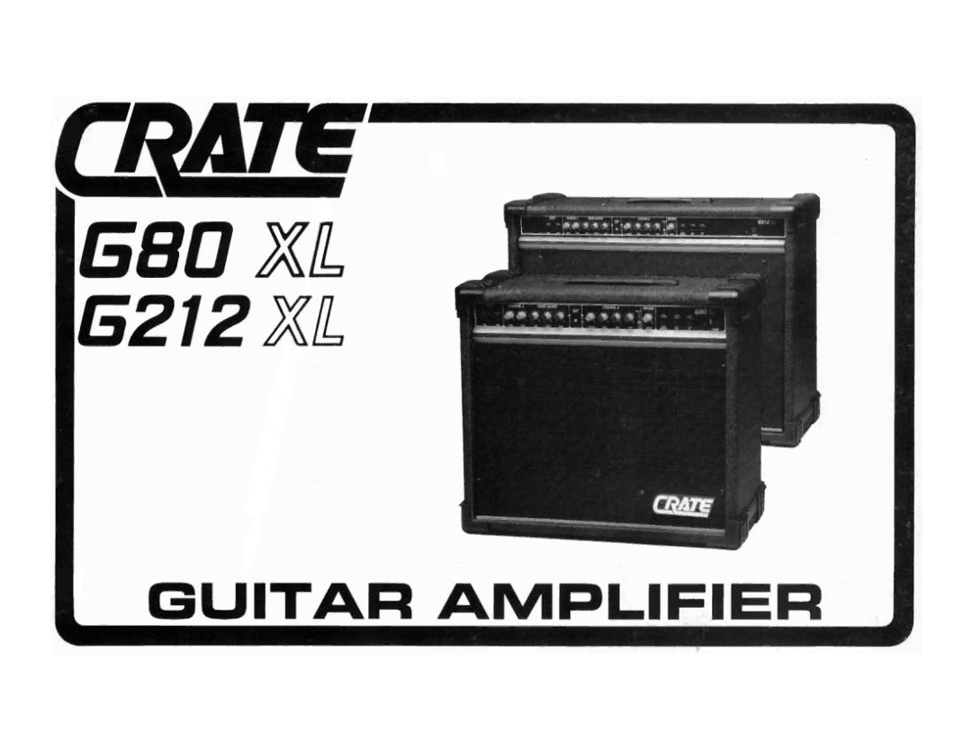 Crate Amplifiers G80XL manual 