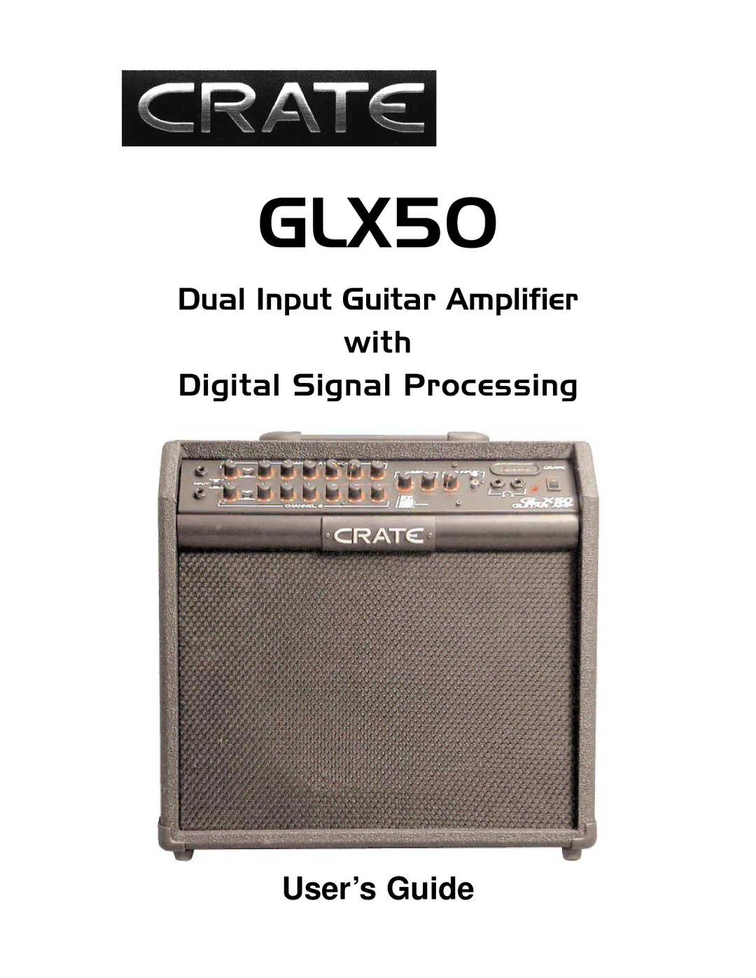 Crate Amplifiers GLX50 manual 