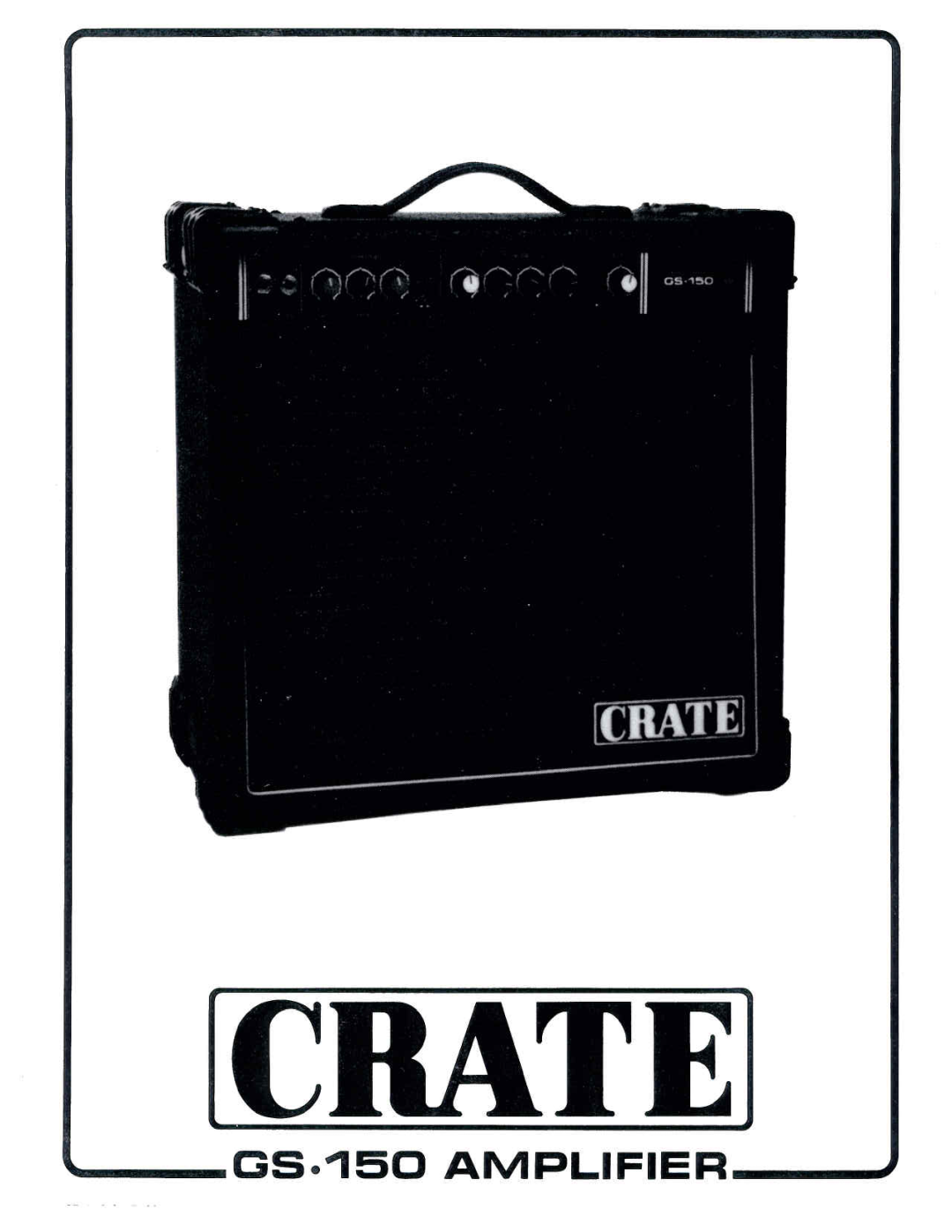 Crate Amplifiers GS.150 manual 
