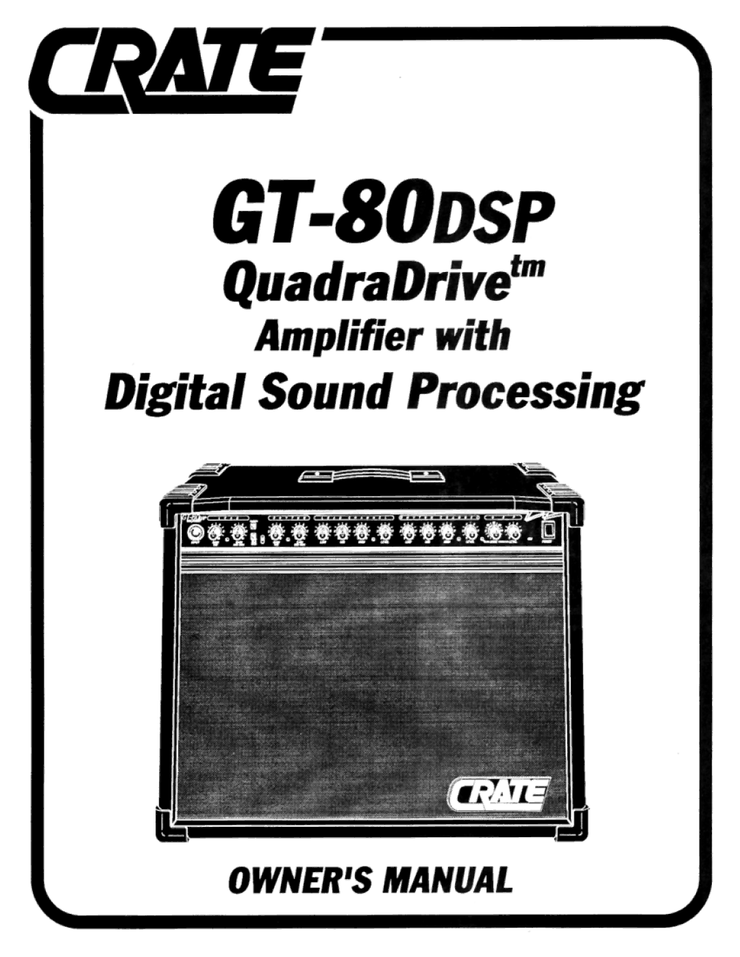 Crate Amplifiers GT-80DSP manual 