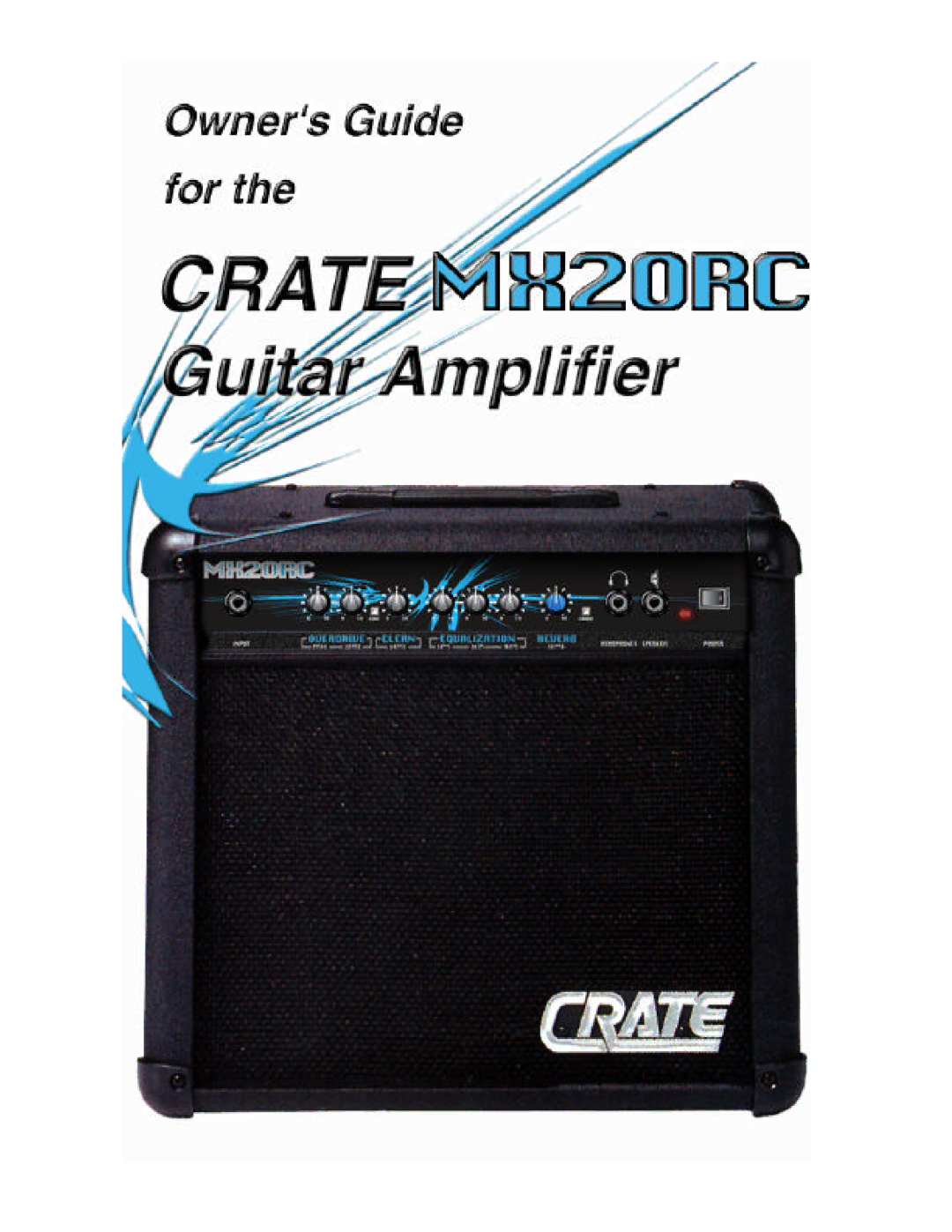 Crate Amplifiers MX20RC manual 