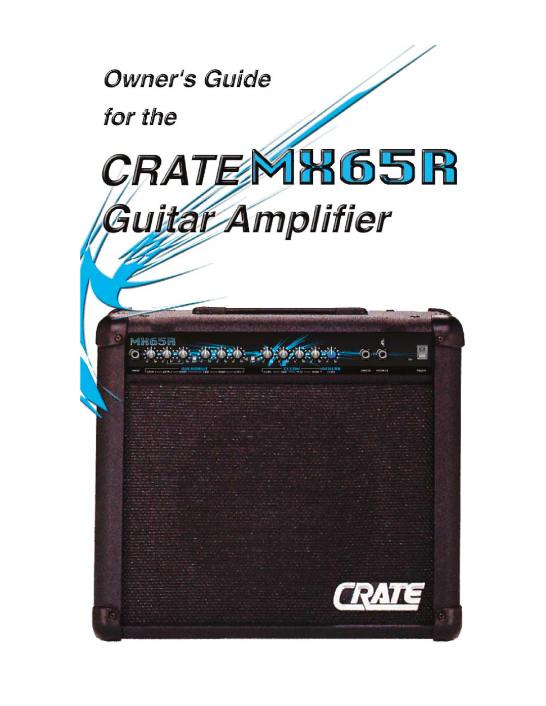 Crate Amplifiers MX65R manual 