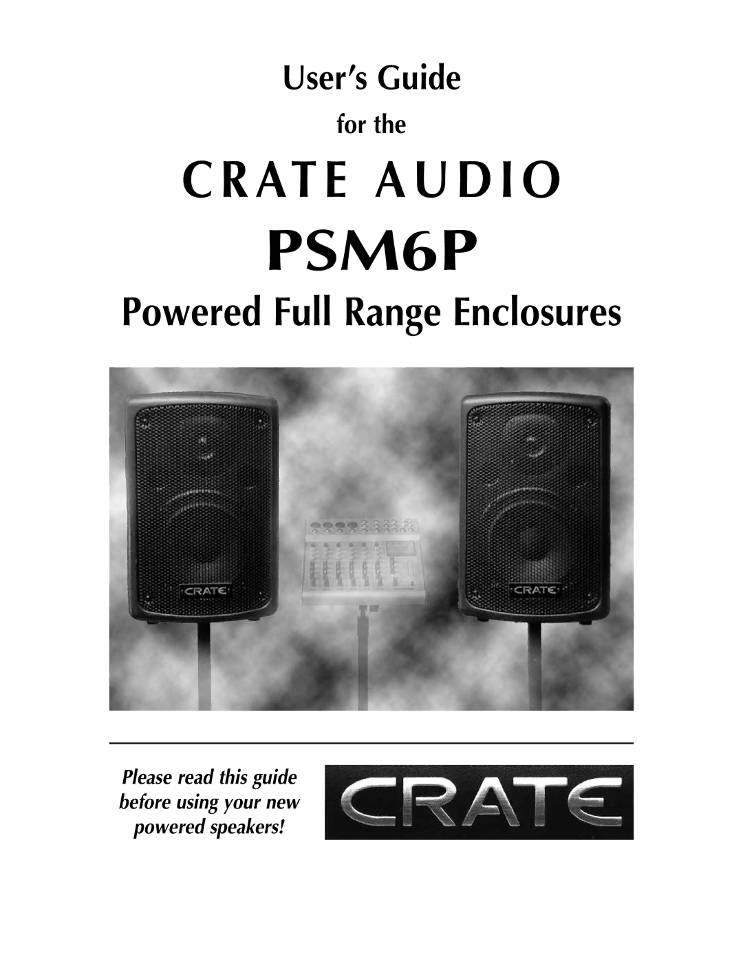 Crate Amplifiers PSM6P manual 