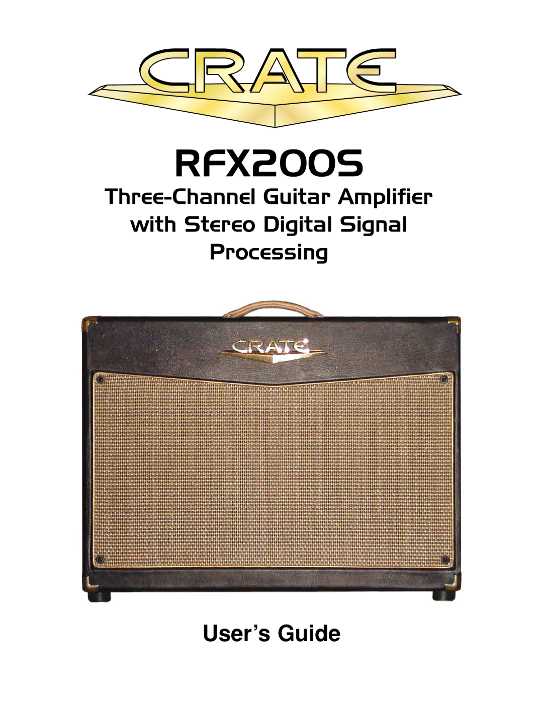 Crate Amplifiers RFX200S manual 