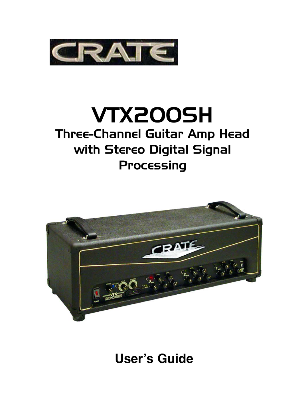 Crate Amplifiers VTX200SH manual 