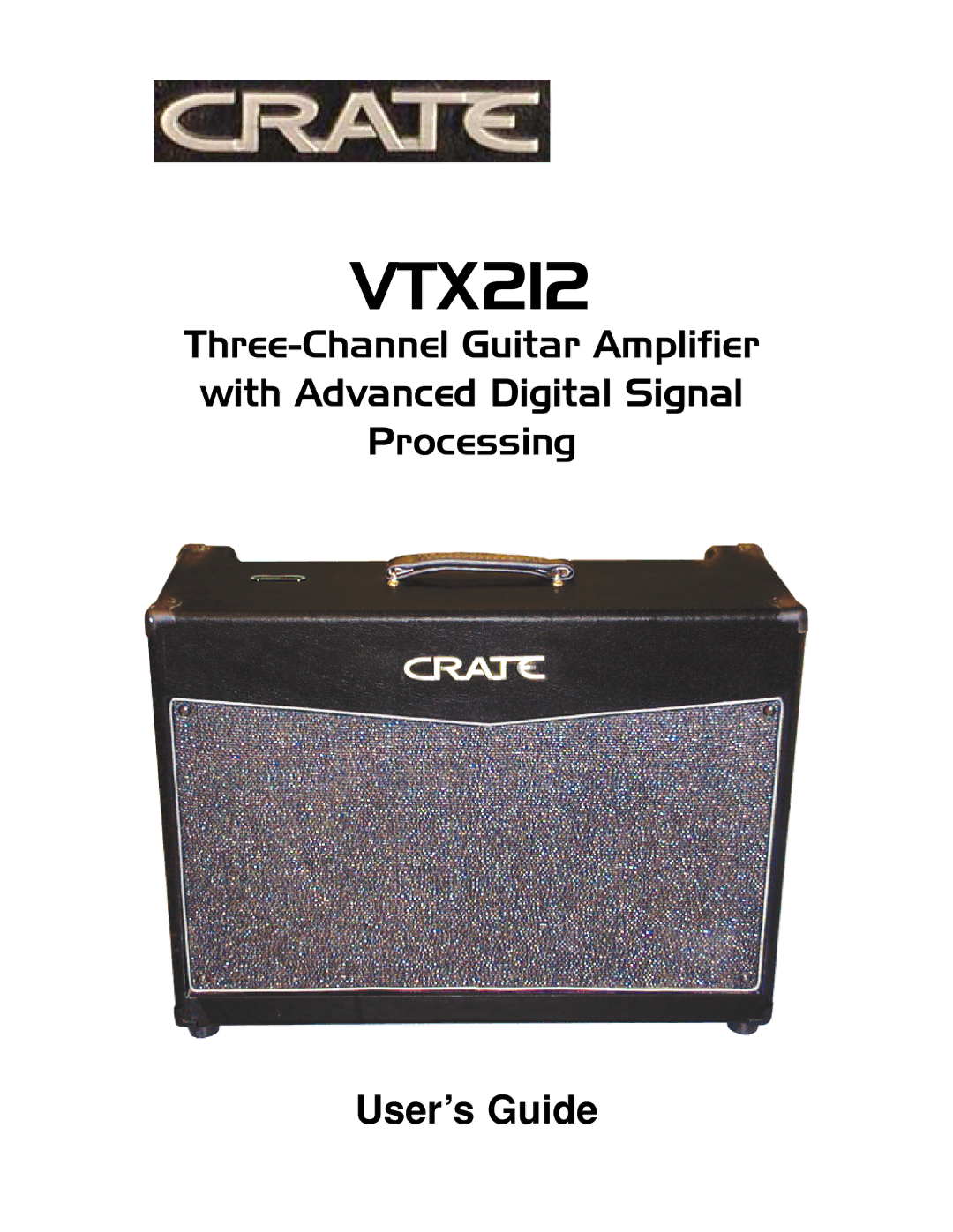 Crate Amplifiers VTX212 manual 