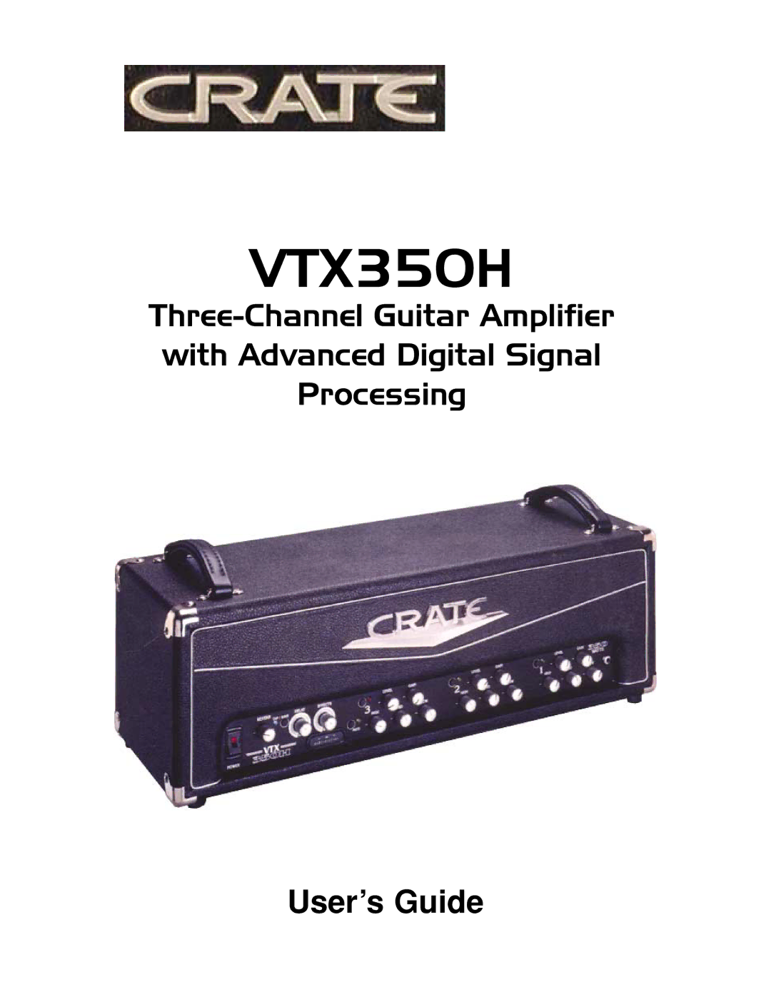 Crate Amplifiers VTX350H manual 