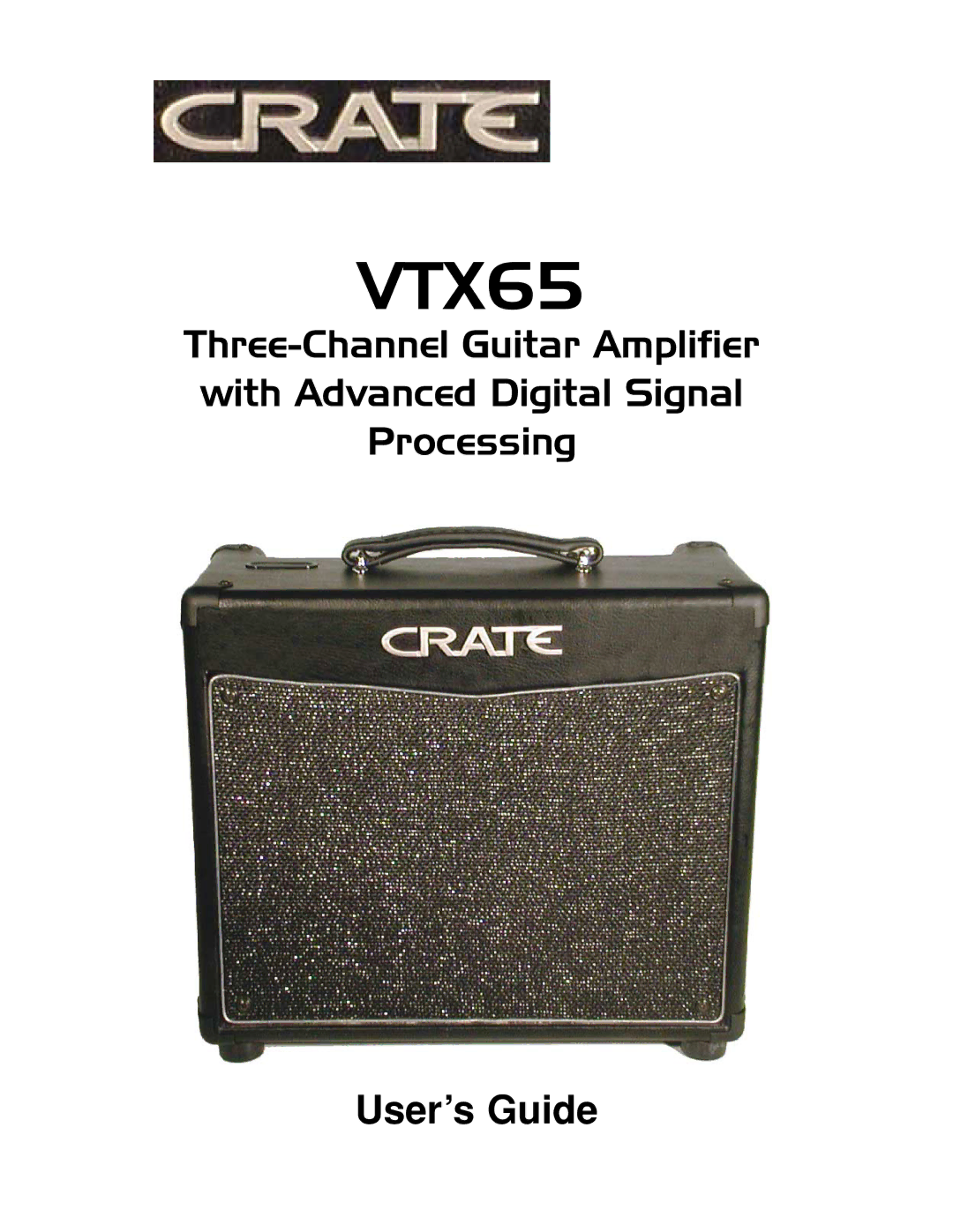 Crate Amplifiers VTX65 manual 