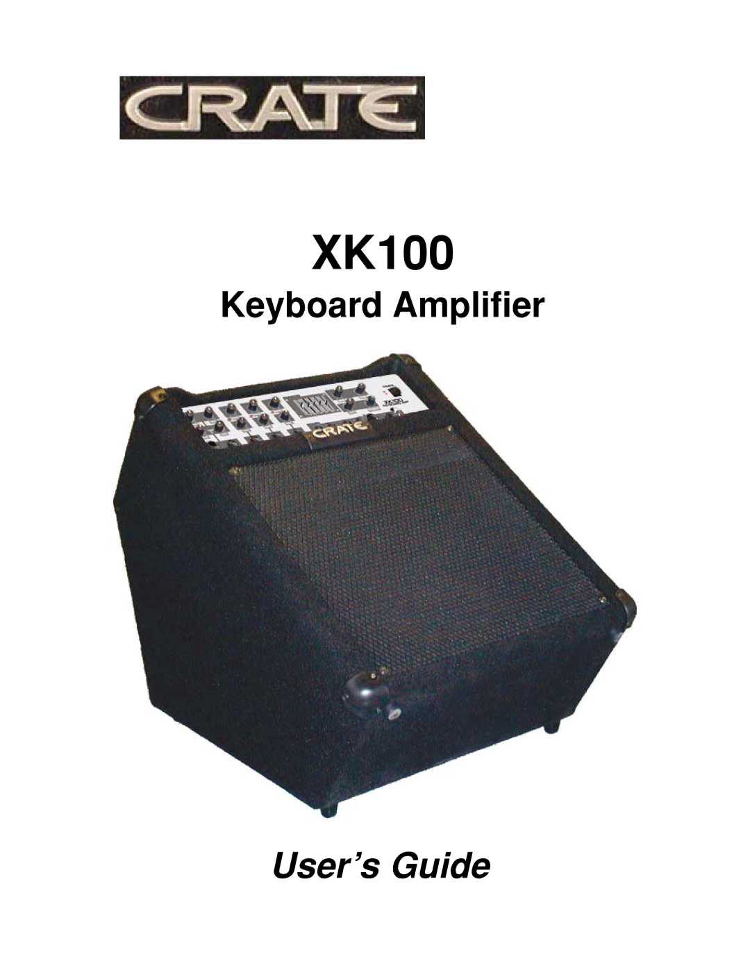 Crate Amplifiers XK100 manual 