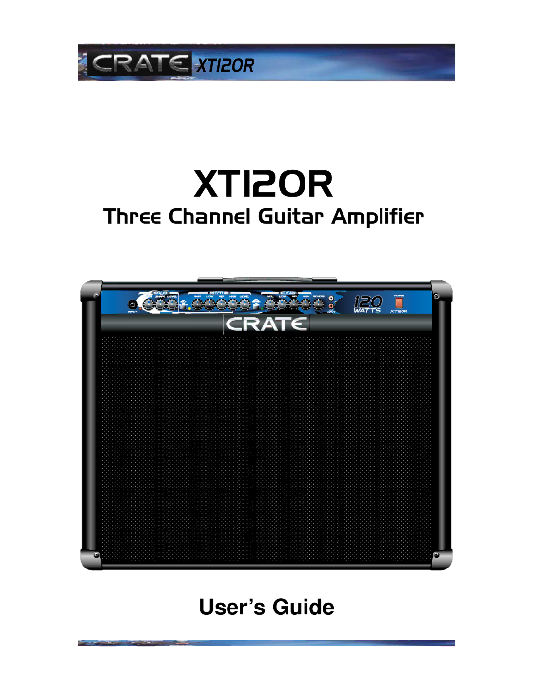 Crate Amplifiers XT120R manual 