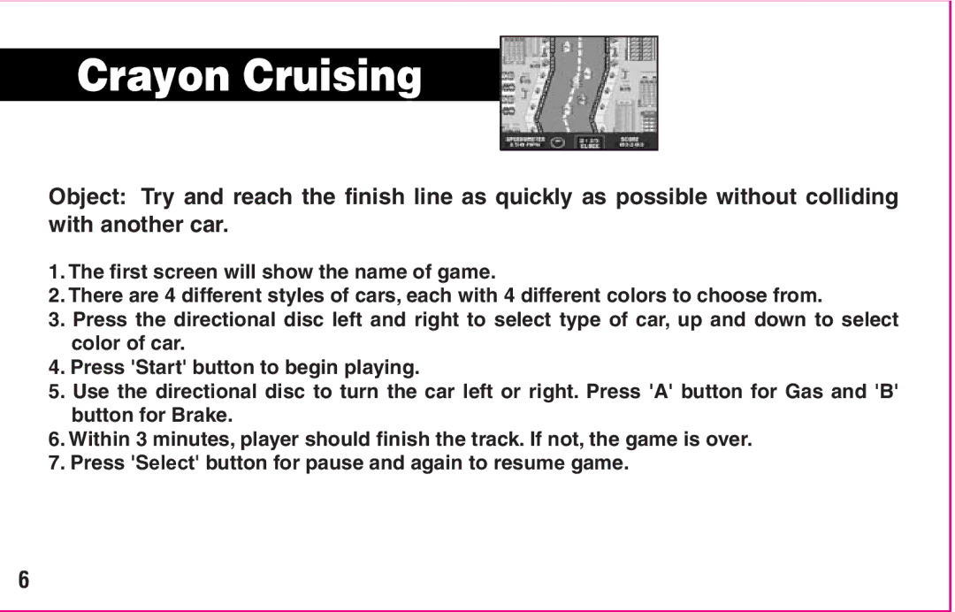 Crayola My First TV Play System manual Crayon Cruising 