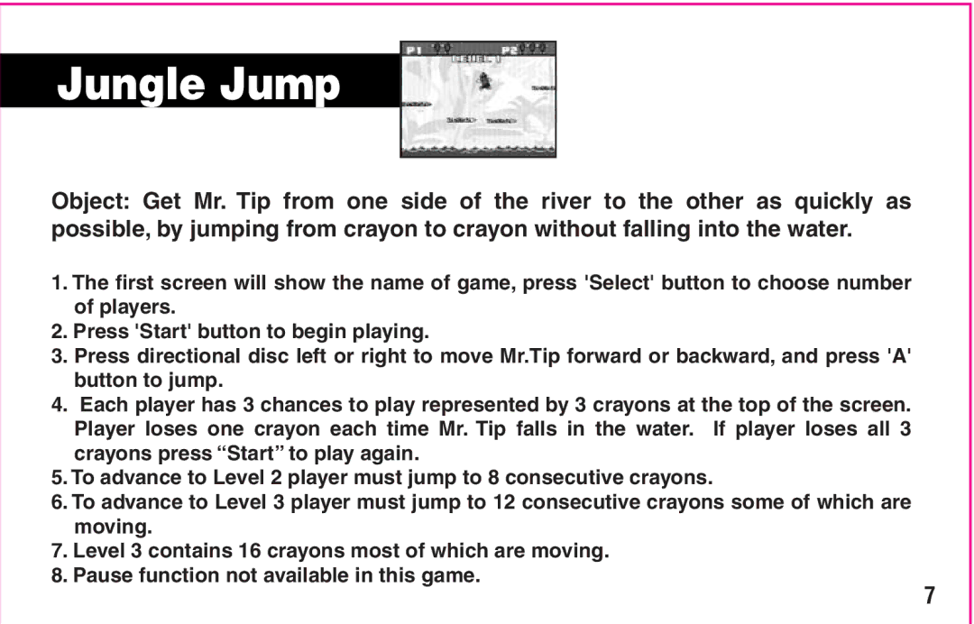 Crayola My First TV Play System manual Jungle Jump 