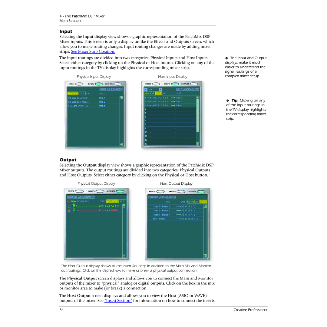 Creative 0404 owner manual Input, Output 