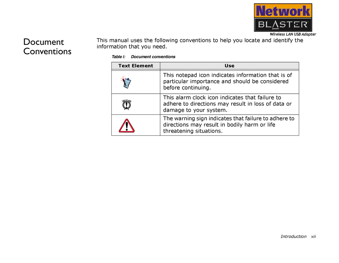 Creative 2030 manual Document Conventions 