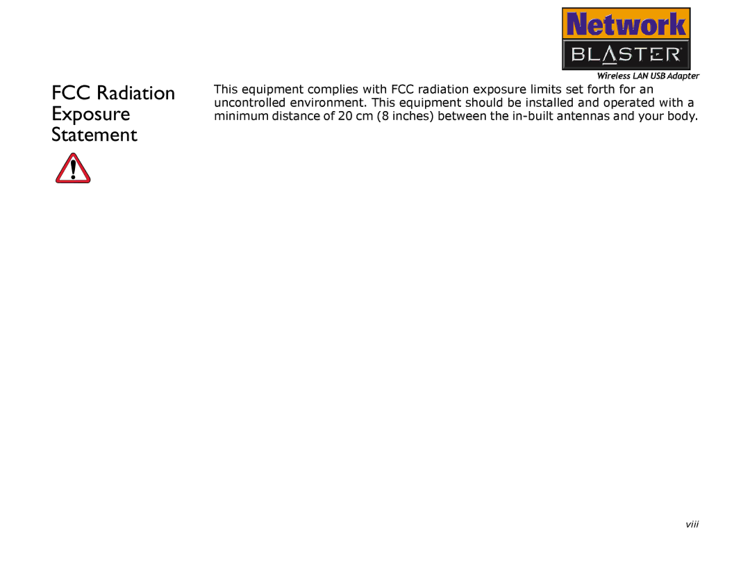 Creative 2030 manual FCC Radiation Exposure Statement 