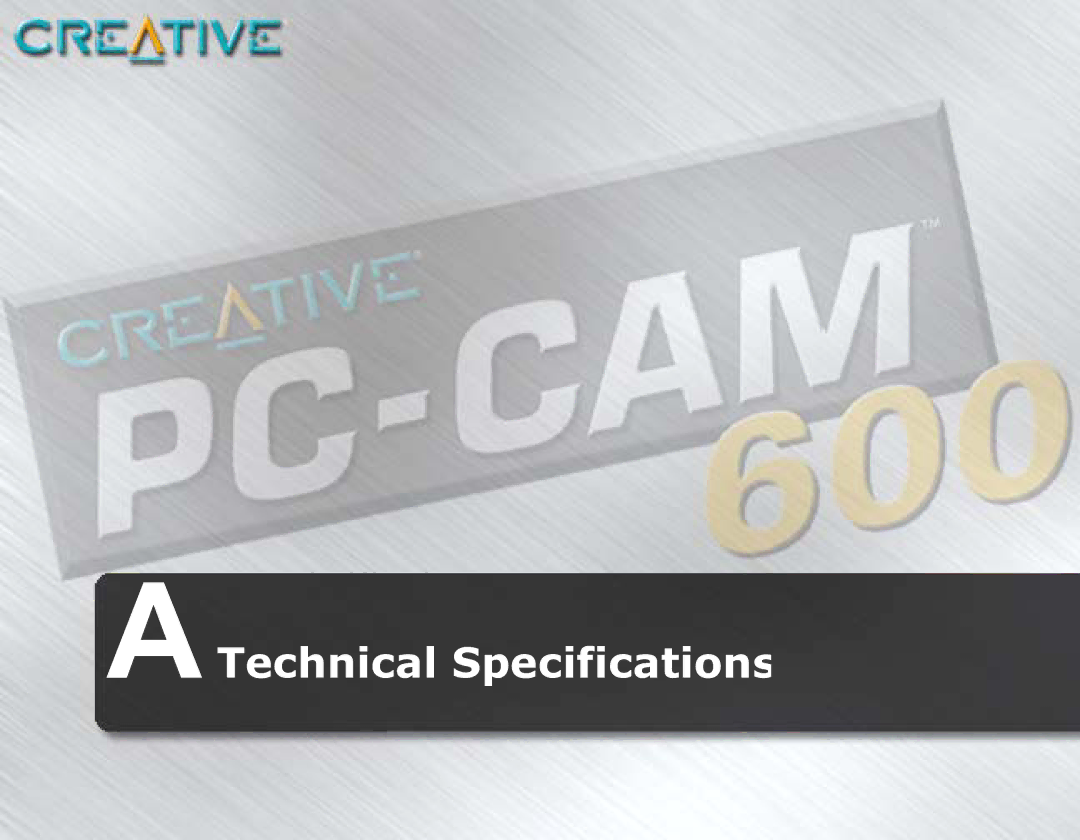 Creative 600 manual ATechnical Specifications 