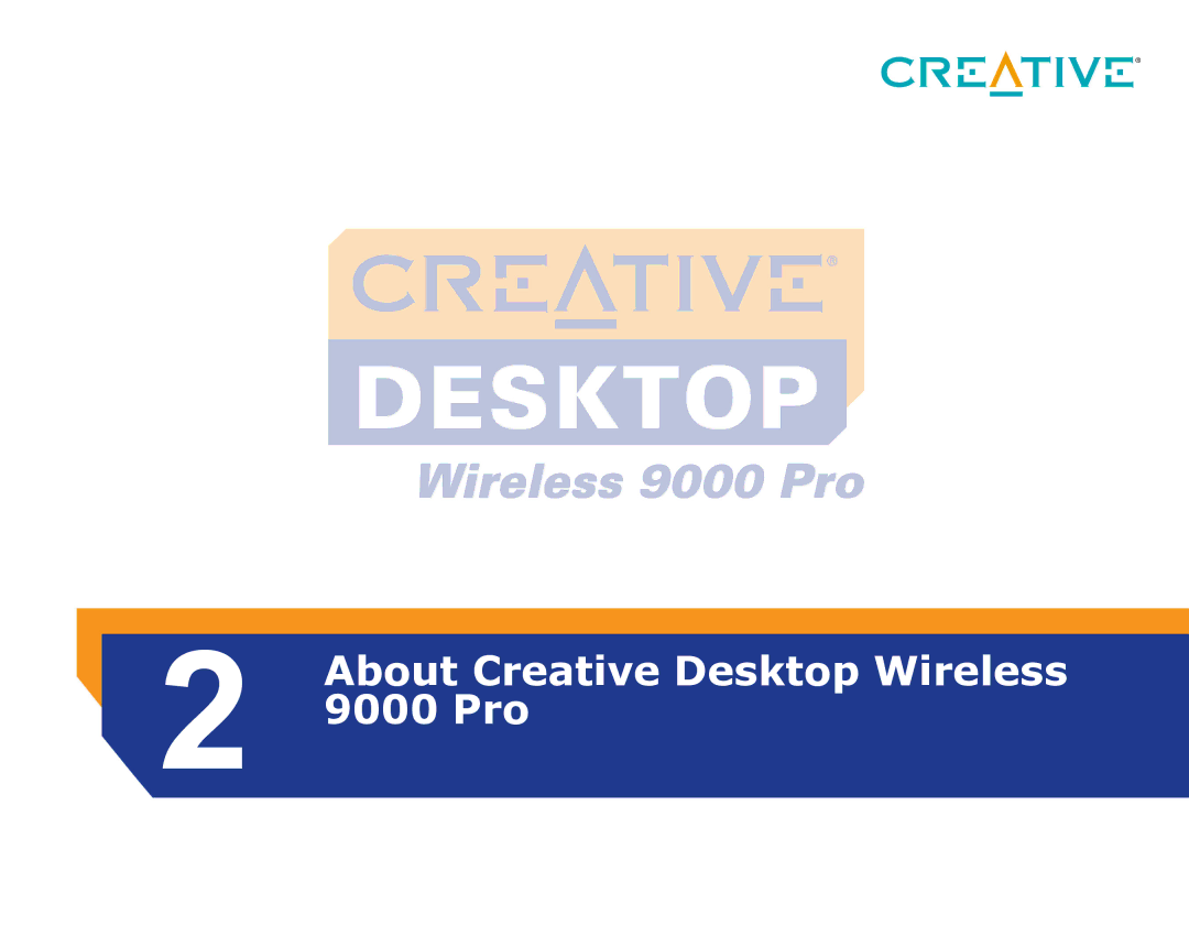 Creative manual About Creative Desktop Wireless 9000 Pro 