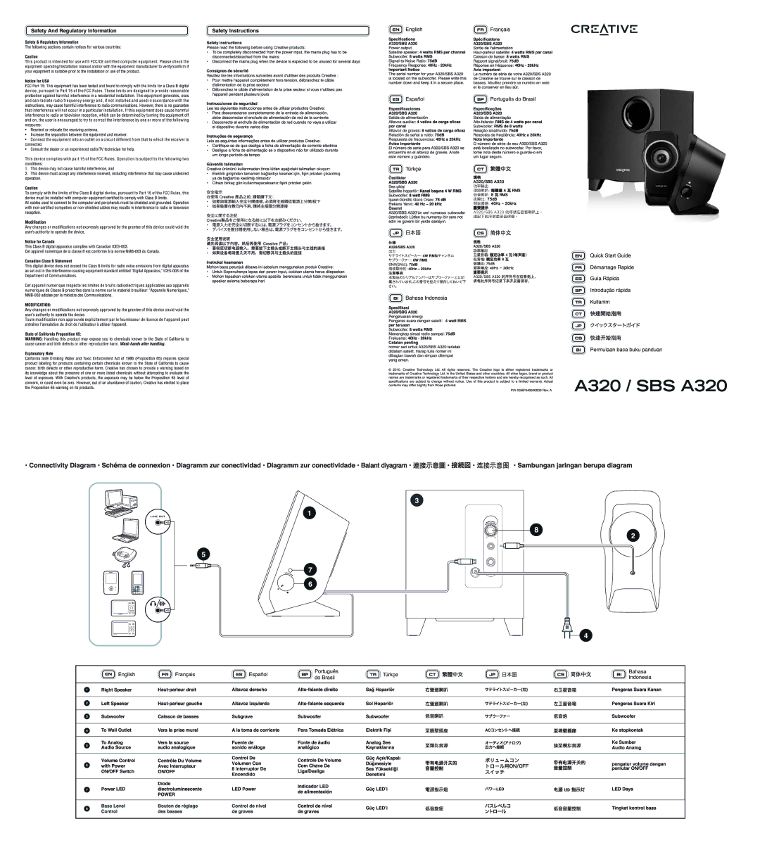 Creative A320 manual 