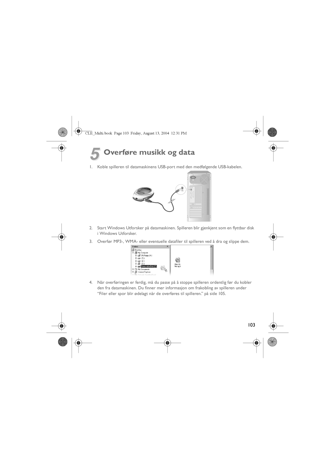 Creative CLE manual Overføre musikk og data 