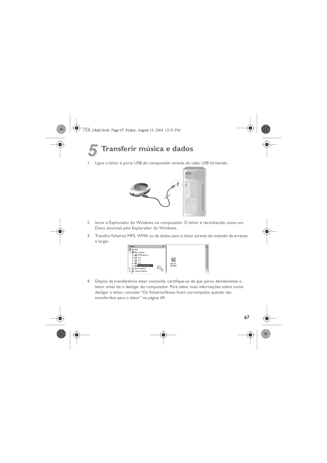 Creative CLE manual Transferir música e dados 