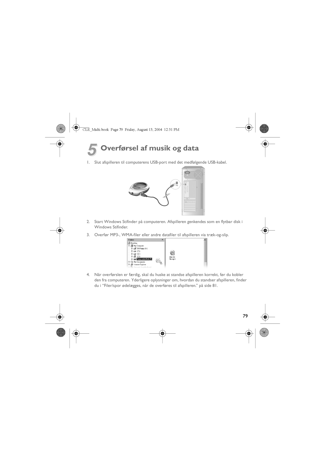 Creative CLE manual Overførsel af musik og data 