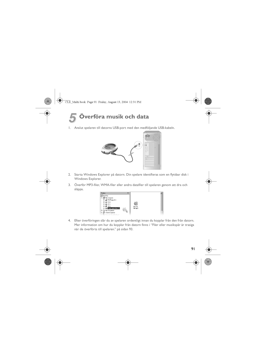 Creative CLE manual Överföra musik och data 