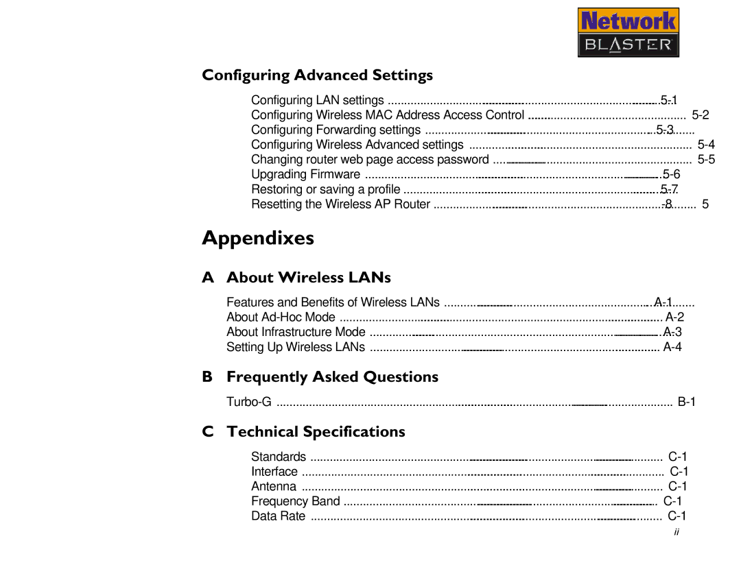 Creative CW2202 manual Appendixes 