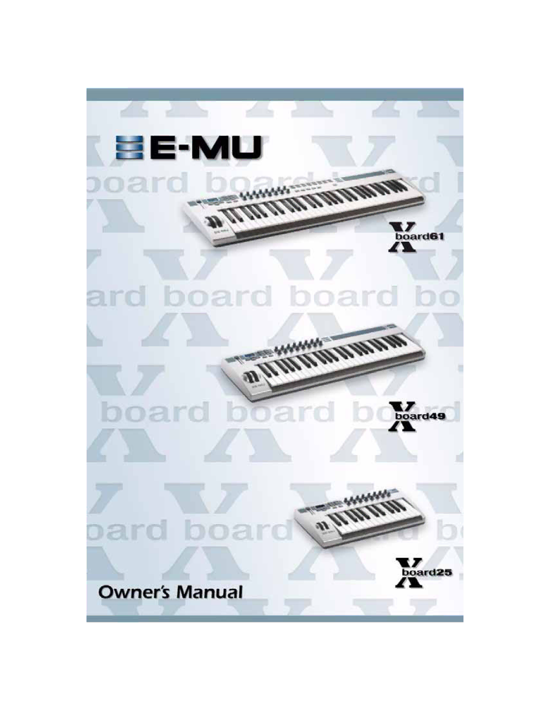 Creative E-MU manual Xboard 