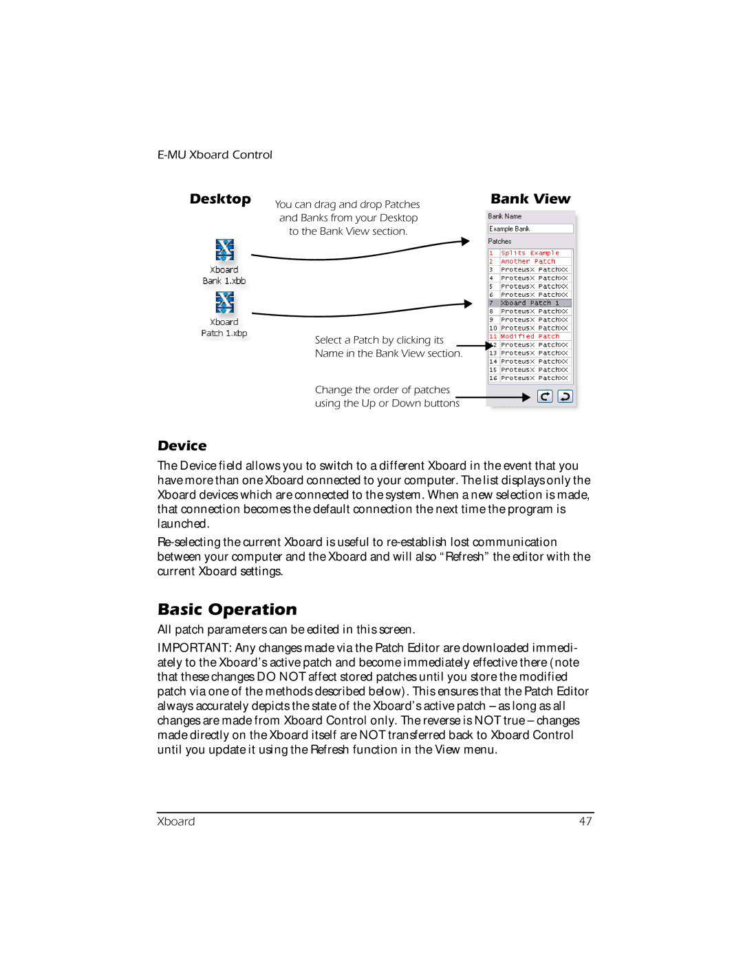 Creative E-MU manual Basic Operation, Desktop, Device 