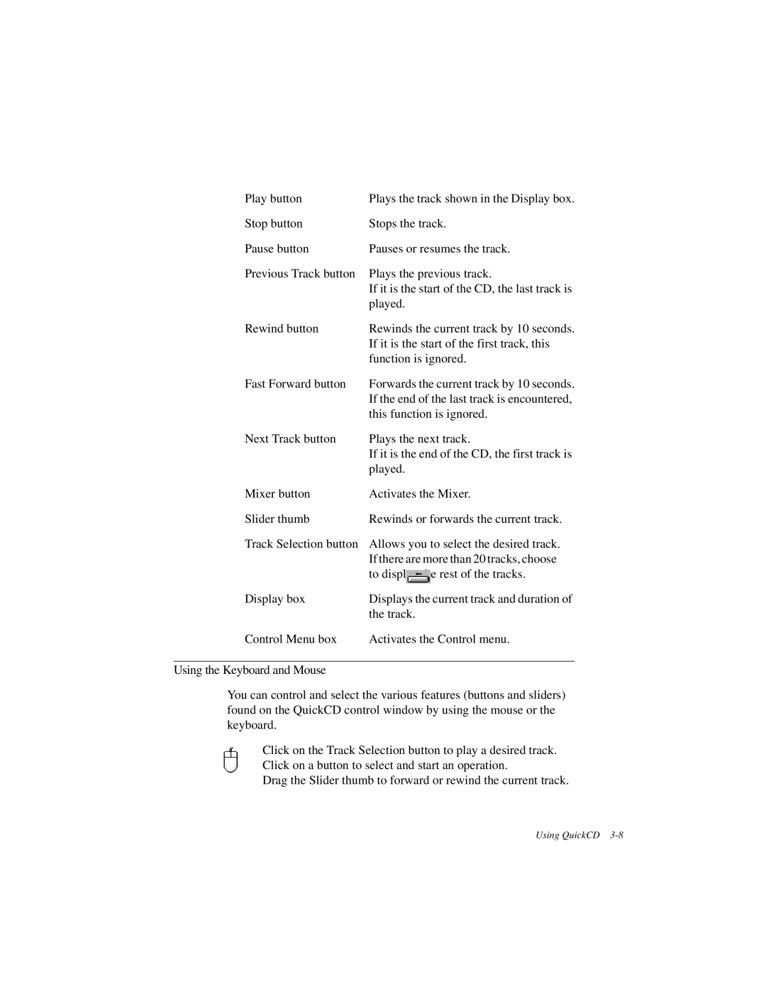 Creative GCD-R542B manual Forwards the current track by 10 seconds 