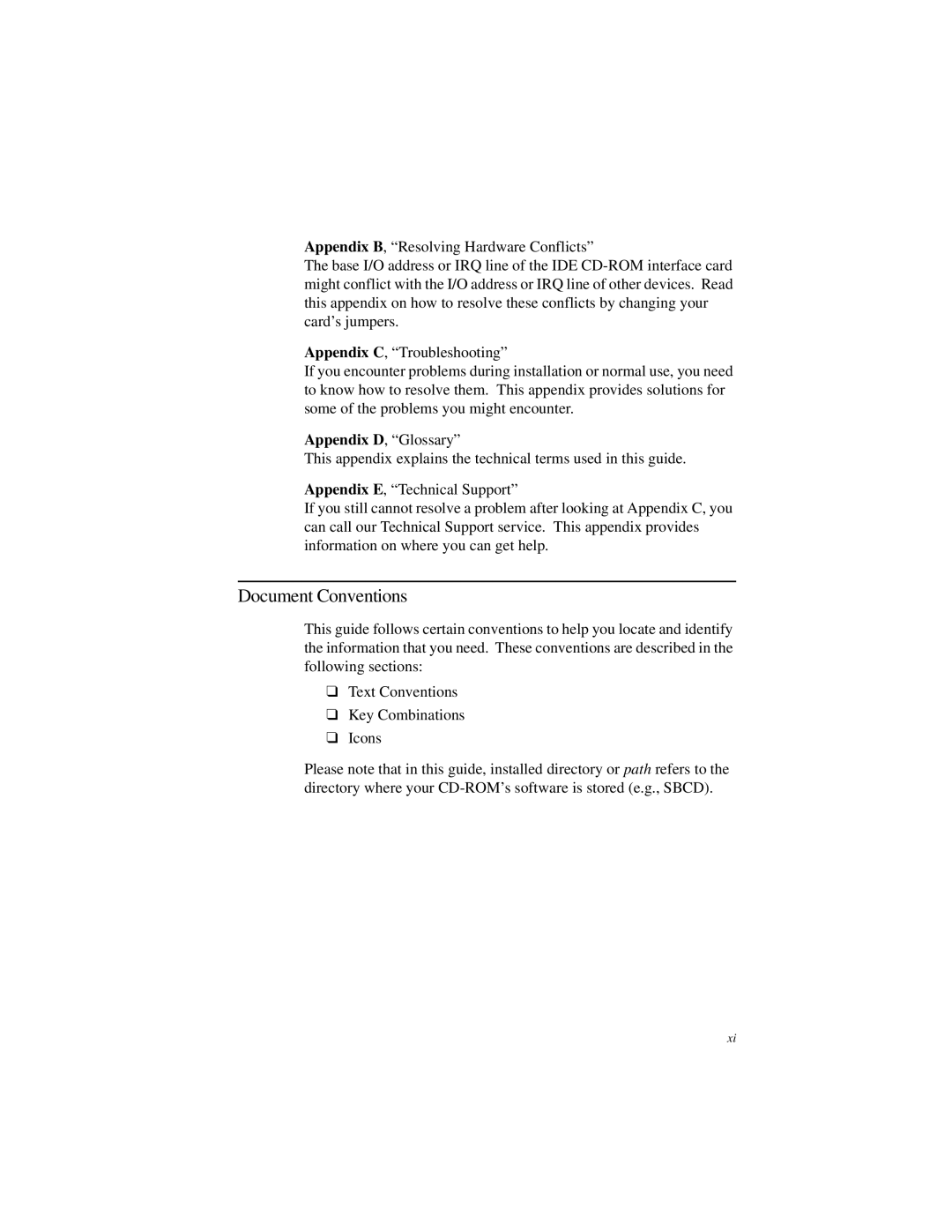 Creative GCD-R542B manual Document Conventions 