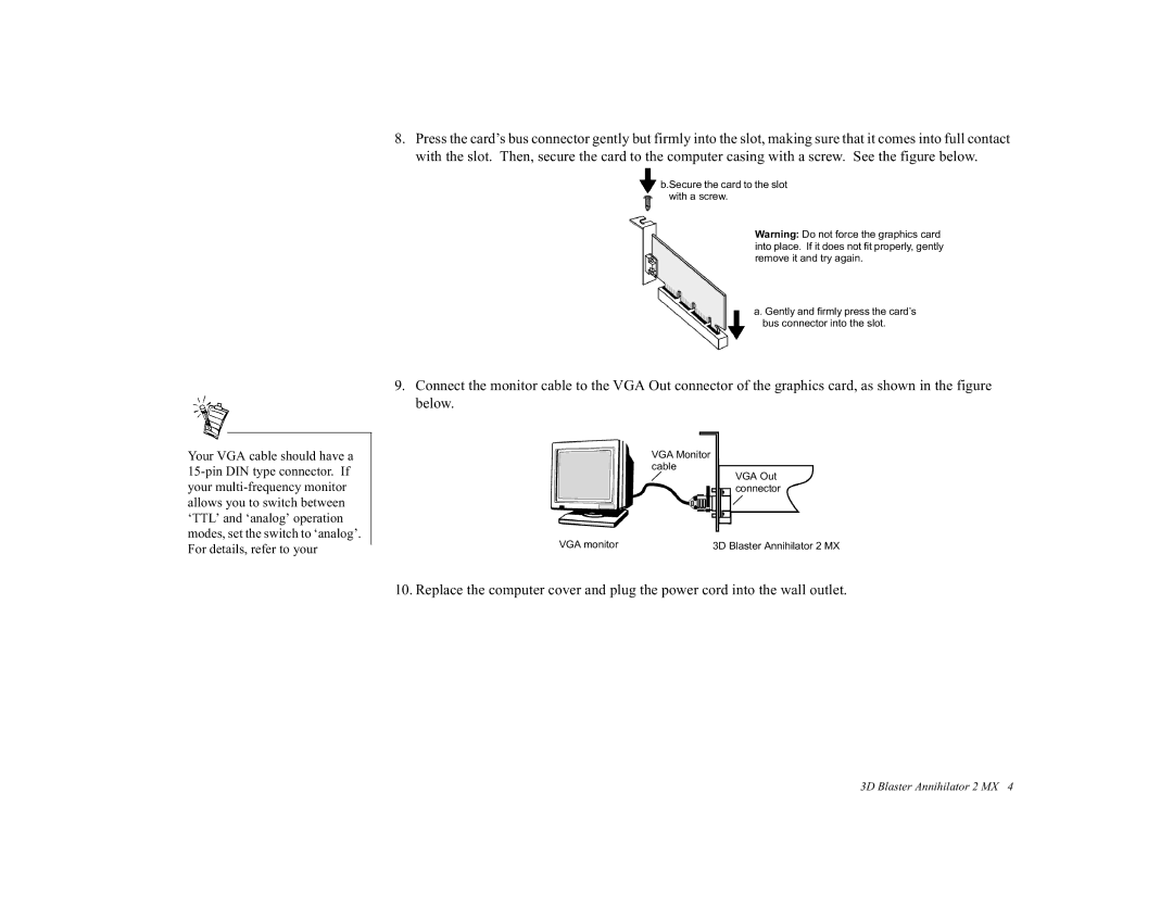 Creative Labs GB0050 manual 5HSODFHWKHFRPSXWHUFRYHUDQGSOXJWKHSRZHUFRUGLQWRWKHZDOORXWOHW 