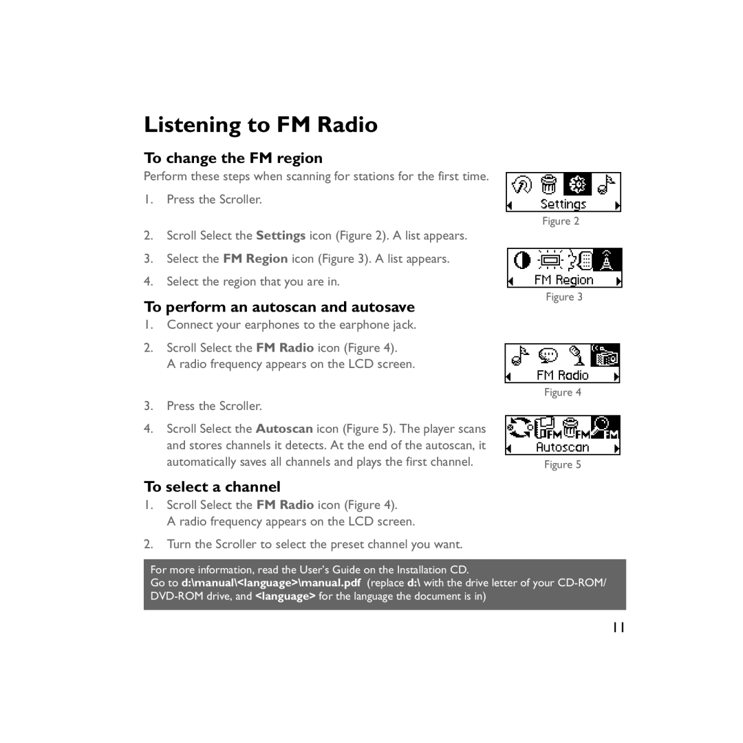 Creative Labs V200 manual Listening to FM Radio 