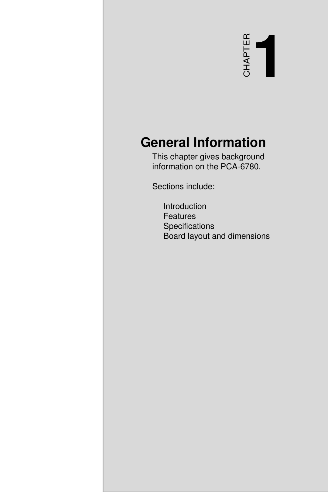 Creative PCA-6780 user manual General Information 