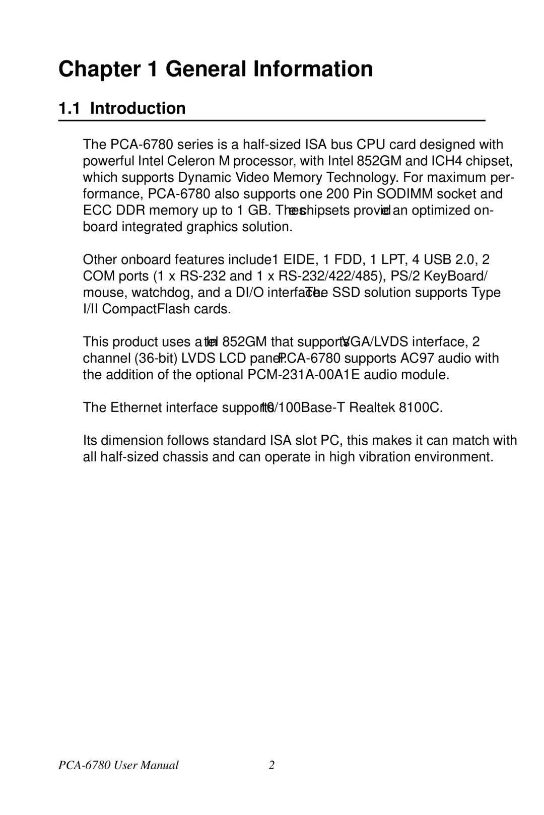 Creative PCA-6780 user manual Introduction 