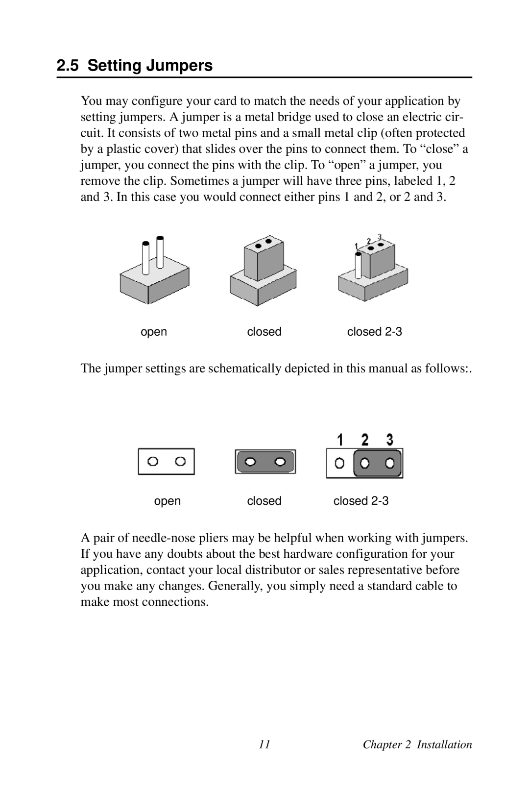 Creative PCA-6780 user manual Setting Jumpers 